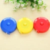 Candy-colored plastic telescopic tape measure, 1.5-meter soft leather tape measure, cute mini round tape measure details Picture